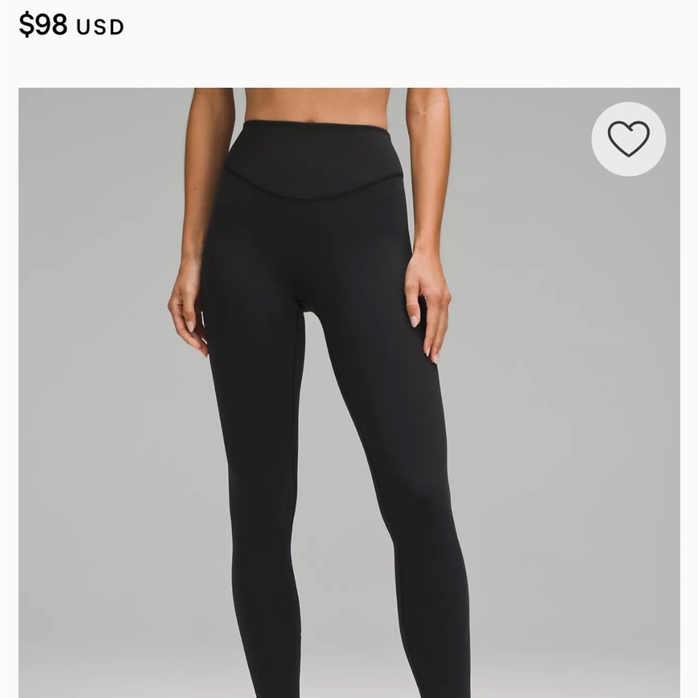 Lulu Lemon Black High-Waisted Leggings
